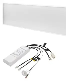 LED světelné panely EMOS LED panel 30x120, obdélníkový vestavný bílý, 40W neutr. b., Emergency ZR3412E