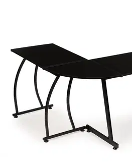 Stolky Moderný rohový stôl LOFT čierny