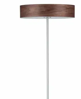 Dřevěné stojací lampy Paulmann stojací svítidlo Neordic Liska 3-ramenné dřevo tmavě/chrom mat 796.85 P 79685