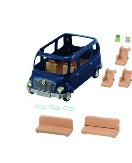 Dřevěné hračky Sylvanian Families Rodinné auto modré