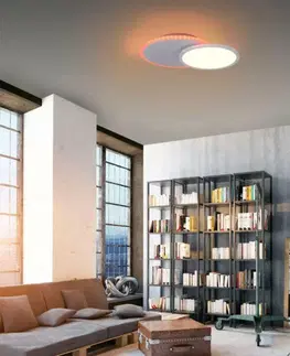Designová stropní svítidla LEUCHTEN DIREKT is JUST LIGHT LED stropní svítidlo, bílé, stmívatelné, dálkový ovladač, paměť, kruhové 2700-5000K