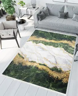 Moderní koberce Moderní koberec s protiskluzovou úpravou a abstraktním vzorem Šířka: 80 cm | Délka: 150 cm