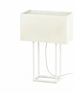 Designové stolní lampy FARO VESPER bílá stolní lampa