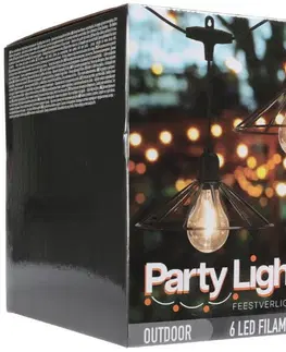 Vánoční světelné řetězy DekorStyle LED světelný řetěz Party II 5,5 m teplá bílá