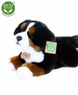 Hračky RAPPA - Plyšový pes bernský salašnický ležící 30 cm ECO-FRIENDLY