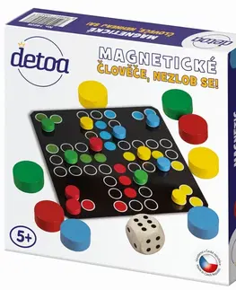 Hračky společenské hry DETOA - Magnetické člověče, nezlob se!