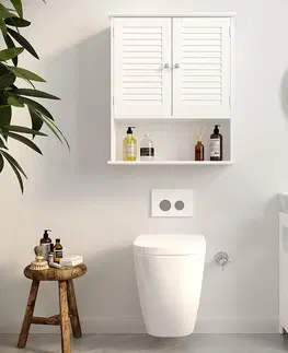 Koupelnový nábytek Koupelnová skříňka VASAGLE Walla bílá