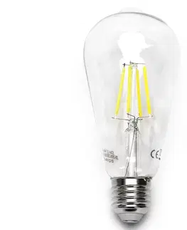 LED osvětlení  B.V. LED Žárovka FILAMENT ST64 E27/6W/230V 6500K -  
