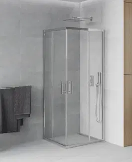 Sprchové kouty MEXEN Rio sprchový kout čtvercový 90x90, transparent, chrom 860-090-090-01-00