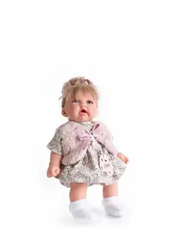 Hračky panenky ANTONIO JUAN - 12135 PETIT HAIR - realistická panenka se zvuky a měkkým látkovým tělem - 27