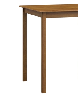 Jídelní stoly Stůl DASHEN 2, 60 x 60 cm, masiv borovice, moření dub
