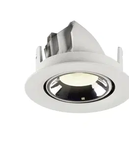 LED podhledová svítidla SLV BIG WHITE NUMINOS GIMBLE XS zápustné stropní svítidlo bílé/chrom 4000 K 55° 1005866