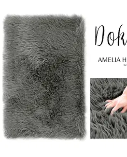 Koberce a koberečky Kusový koberec AmeliaHome Dokka tmavě šedý, velikost 60x90