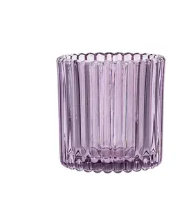 Svícny Altom Skleněný svícen na čajovou svíčku Tealight pr. 7,5 cm, fialová