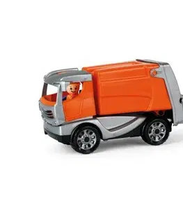 Dřevěné vláčky Lena Auto Truckies popeláři plast 25cm s figurkou v krabici 24m+