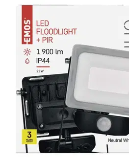 LED reflektory EMOS LED reflektor ILIO s pohybovým čidlem, 20W ZS2920