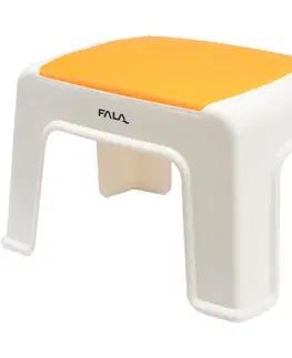 Koupelnový nábytek Plastová stolička 30x20x21cm oranžová FALA 