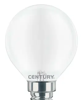 LED žárovky CENTURY LED FILAMENT MINI GLOBE SATEN 4W E14 3000K 470Lm 360d 45x80mm IP20 CEN INSH1G-041430
