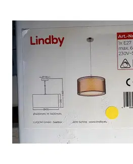 Svítidla Lindby Lindby - Lustr na lanku NICA 1xE27/60W/230V 