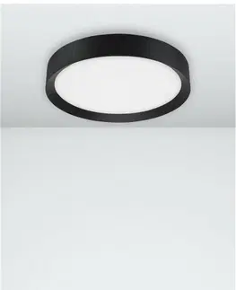 Designová stropní svítidla NOVA LUCE stropní svítidlo LUTON černý hliník matný bílý akrylový difuzor LED 47W 230V 3000K IP20 9818452