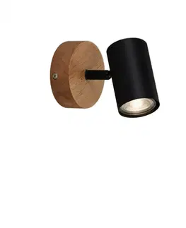 Industriální bodová svítidla BRILONER bodové nástěnné a stropní svítidlo, pr. 9 cm, max. 35 W, černá BRI 2920-015