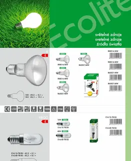 Žárovky Ecolite Reflektorová žárovka E27/40W R63E27/40