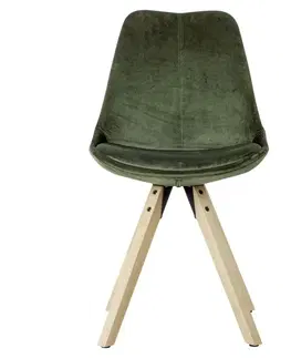 Židle do jídelny Sada jídelních židlí Zelená