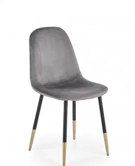 Židle HALMAR Designová židle Suzzie šedá