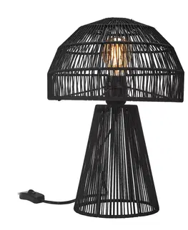 Stolní lampy PR Home PR Home Porcini stolní lampa výška 37 cm černá