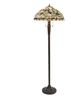 Svítidla Stojací lampa Tiffany Larique -Ø 51*157 cm Clayre & Eef 5LL-5990