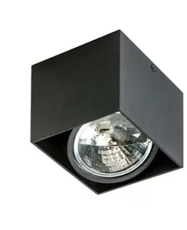 Moderní bodová svítidla Stropní přisazené bodové svítidlo AZzardo Alex black AZ1358 QR111 G53 1x50W IP20 12V 13,2 cm černé