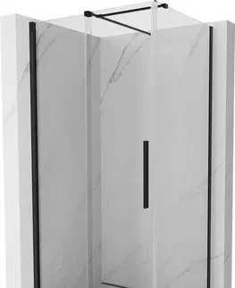 Sprchové kouty MEXEN/S Velar sprchový kout 150 x 100, transparent, černá 871-150-100-01-70