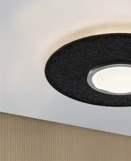 LED stropní svítidla PAULMANN LED stropní svítidlo 3-krokové-stmívatelné Tulga 2700K 32,5W antracit akustické