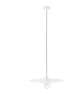Industriální závěsná svítidla FARO PLAT závěsné lampa, bílá