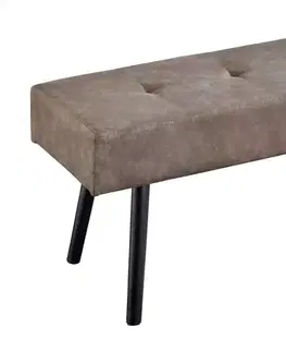 Lavice do jídelny LuxD Designová lavice Bailey 100 cm taupe