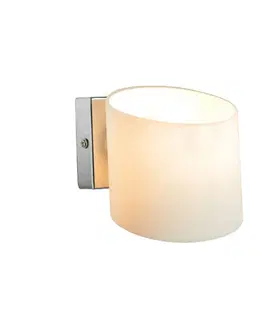 Nástěnná svítidla s látkovým stínítkem ACA Lighting Wall&Ceiling nástěnné svítidlo OYD100451WH