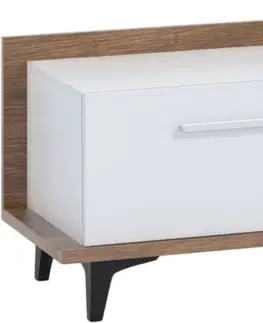 TV stolky ArtCross TV stolek BOX-08 Barva: craft tobaco / bílá / černá