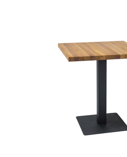Jídelní stoly Jídelní stůl PURO dýha Signal 60x60x76 cm