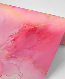 Mramorové tapety Tapeta imitace růžový mramor