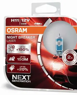 Autožárovky OSRAM H11 64211NL-HCB NIGHT BREAKER LASER 55W 12V +150% 2ks