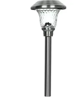 Zahradní lampy Retlux RGL 114 Solární zapichovací svítidlo nerez, 1x LED studená bílá