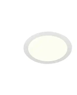 LED podhledová svítidla SLV BIG WHITE SENSER 24 DL vnitřní LED stropní zápustné svítidlo kulaté bílé, 4000 K 1004696