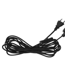 Závěsná světla s konektorem STAR TRADING E27 patice Glaze s kabelem, černá