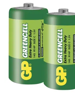 Jednorázové baterie GP Batteries GP Zinkochloridová baterie GP Greencell R14 (C) fólie 1012302000