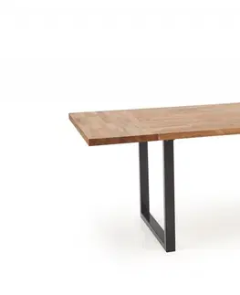Jídelní stoly Jídelní stůl RADUS masivní dub Halmar 160x90 cm