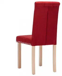Jídelní sety Jídelní židle 2 ks látka / dřevo Dekorhome Tmavě šedá