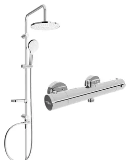 Sprchy a sprchové panely Sprchový set MEXEN ERIK - termostatická baterie Kai chrom/bílý