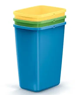 Odpadkové koše Prosperplast Sada 3 odpadkových košů COMPACTO 3x12 L vícebarevná