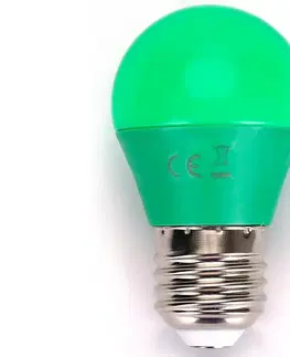 LED osvětlení  B.V. LED Žárovka G45 E27/4W/230V zelená -  