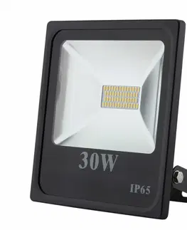 LED reflektory FKT LED reflektor Slim SMD 30W černý, 5500K, 2700lm, IP65, 4738301